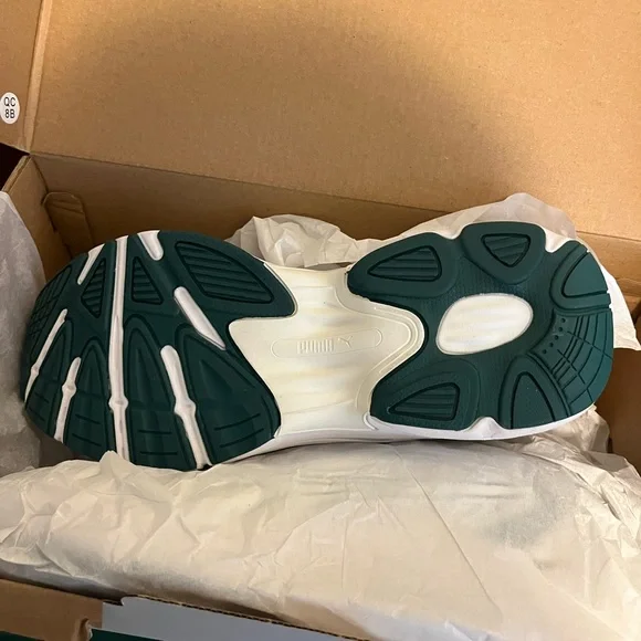 Puma Teveris Nitro Metallic Sneakers BNWT beautiful green color sz 10 - Picture 5 of 7